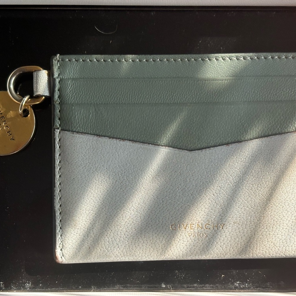 Givenchy Gray Wallet with Gold Accent